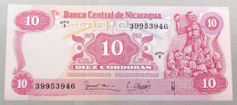 NICARAGUA 10 CORDOBAS 1979 TOP #alb049 1265 - Nicaragua