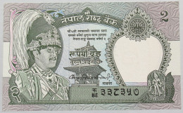 NEPAL 2 RUPEES TOP #alb016 0435 - Nepal