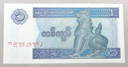 MYANMAR 1 KYAT TOP #alb051 1283 - Myanmar