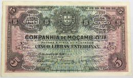 MOZAMBIQUE 5 LIBRAS 1934 #alb013 0149 - Moçambique