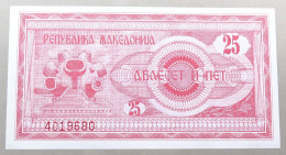 MACEDONIA 25 DENARS 1992 TOP #alb050 1005 - Noord-Macedonië