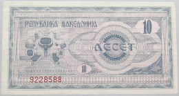 MACEDONIA 10 DENARI 1992 TOP #alb015 0015 - Macédoine Du Nord