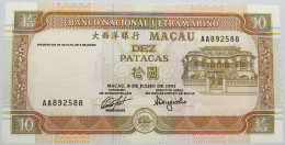 MACAU 10 PATACS 1991 TOP #alb013 0239 - Macau