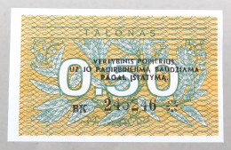 LITHUANIA 0.5 TALONAS 1991 TOP #alb051 1857 - Lituanie