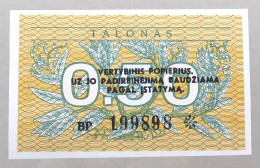 LITHUANIA 0.5 TALONAS 1991 TOP #alb050 0693 - Lithuania