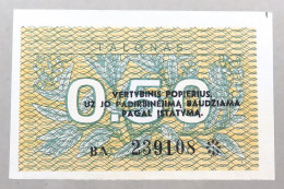 LITHUANIA 0.5 TALONAS 1991 TOP #alb050 0691 - Lituanie