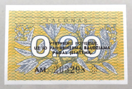 LITHUANIA 0.2 TALONAS 1991 TOP #alb050 0683 - Litouwen