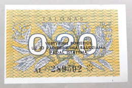 LITHUANIA 0.2 TALONAS 1991 TOP #alb051 1865 - Lituania