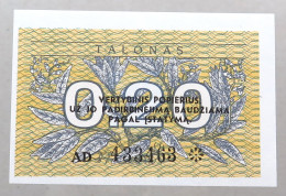 LITHUANIA 0.2 TALONAS 1991 TOP #alb050 0673 - Litouwen