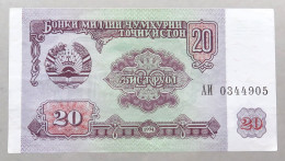 TAJIKISTAN 20 ROUBLES 1994 TOP #alb050 0593 - Tadzjikistan