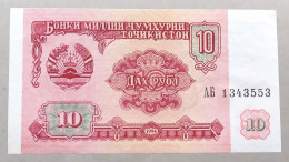 TAJIKISTAN 10 ROUBLES 1994 TOP #alb050 0589 - Tajikistan