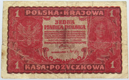 POLAND 1 MARK 1919 #alb004 0359 - Pologne