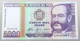 PERU 5000 INTIS 1988 TOP #alb049 0245 - Pérou