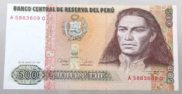 PERU 500 INTIS 1987 TOP #alb049 0735 - Pérou