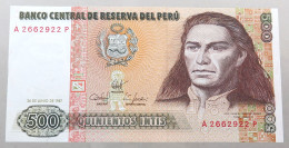 PERU 500 INTIS 1987 TOP #alb049 0733 - Pérou