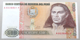 PERU 500 INTIS 1987 TOP #alb049 0743 - Pérou