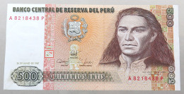 PERU 500 INTIS 1987 TOP #alb049 0739 - Pérou