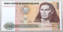 PERU 500 INTIS 1987 TOP #alb049 0737 - Pérou