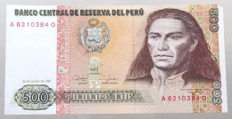 PERU 500 INTIS 1987 TOP #alb049 0725 - Pérou