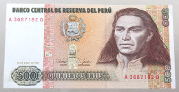 PERU 500 INTIS 1987 TOP #alb049 0727 - Pérou