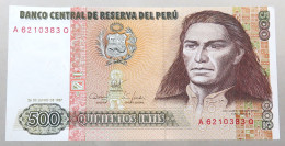 PERU 500 INTIS 1987 TOP #alb049 0723 - Perù