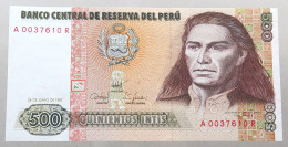 PERU 500 INTIS 1987 TOP #alb049 0711 - Pérou
