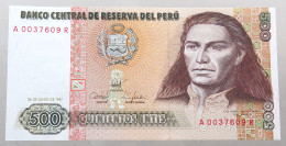 PERU 500 INTIS 1987 TOP #alb049 0707 - Peru