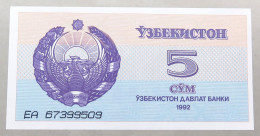 UZBEKISTAN 5 SUM 1992 TOP #alb050 1129 - Uzbekistan