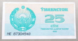 UZBEKISTAN 25 SUM 1992 TOP #alb050 1143 - Oezbekistan