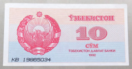 UZBEKISTAN 10 SUM 1992 TOP #alb050 1139 - Usbekistan