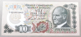 TURKEY 100 LIRASI 1970 TOP #alb049 1187 - Turquie