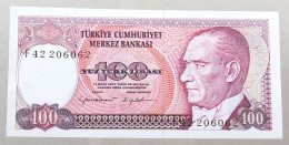 TURKEY 100 LIRASI 1970 TOP #alb049 1121 - Turquie