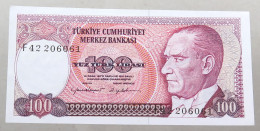 TURKEY 100 LIRASI 1970 TOP #alb049 1113 - Turquie