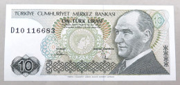 TURKEY 10 LIRASI 1970 TOP #alb052 0173 - Turquie
