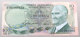 TURKEY 10 LIRASI 1970 TOP #alb049 1089 - Turquie