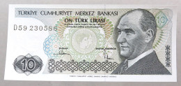 TURKEY 10 LIRASI 1970 TOP #alb049 1045 - Turquie