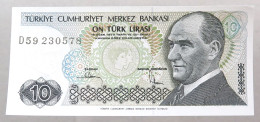 TURKEY 10 LIRASI 1970 TOP #alb049 1043 - Turquie