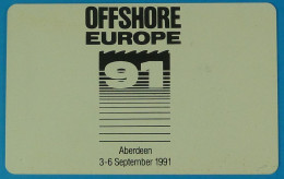 UK - Great Britain - International Payphones Scotland - IPL - Offshore Europe 91 - 50 Units - [ 5] Eurostar, Cardlink & Railcall