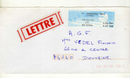 Enveloppe FRANCE Avec Vignette Affranchissement ANNEMASSE PARC 15/06/2000 - 1990 « Oiseaux De Jubert »