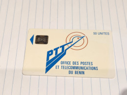 BENIN-(BEN-06)-Logo 50 (SC5 AFNOR)-(65)-(50units)-(logo 50-big Number Out Side-C49100940)-used Card+1card Prepiad Free - Benin