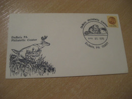 DUBOIS 1978 Beaver Castor Rodent Rongeur Cancel Cover USA Rodents Rongeurs - Rongeurs