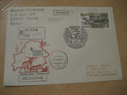 MINSK 1999 Europa Europeism Beaver Castor Rodent Rongeur Cancel Cover BELARUS Rodents Rongeurs - Roedores