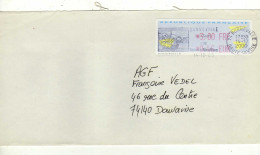 Enveloppe FRANCE Avec Vignette Affranchissement BONNEVILLE 14/12/2000 - 2000 Type « Avions En Papier »