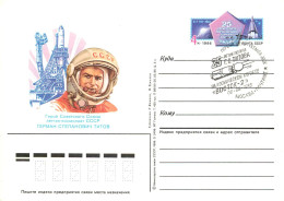 Postal Card Russia Cosmonaut Space Rocket - Espace