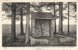 BELGIQUE - Nassogne - Bande - Le Vieux Christ Du Zéro Sur La Vieille Chaussée Marie Thérèse ... - Carte Postale Ancienne - Nassogne