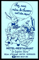 CPSM 9 X 14 Vaucluse SORGUES Hôtel Restaurant "Le Lapin Bleu" Chambre à Coucher Chasseur Illustrateur Kris Adzal Haïrdi - Sorgues