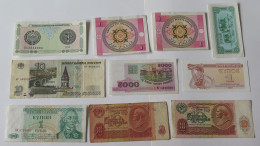 RUSSIA AND FORMER USSR COLLECTION BANKNOTES, LOT 10 PC #xc 005 - Russie