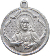 ITALY REIGIOUS MEDAL JESUS / MADONNA ALUMINIUM 27MM 2G #alb059 0205 - Altri & Non Classificati