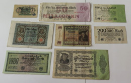 GERMANY COLLECTION BANKNOTES, LOT 15pc EMPIRE #xb 371 - Verzamelingen