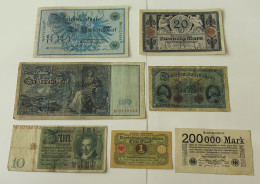 GERMANY COLLECTION BANKNOTES, LOT 15pc EMPIRE #xb 199 - Collections